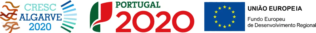 Cofinanciado pelo CRESC Algarve 2020, pelo Portugal 2020 e pela União Europeia, através do Fundo Europeu de Desenvolvimento Regional